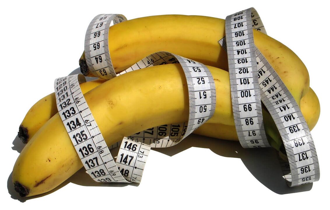 Peniserhöhung - Zentimeter in Bananen